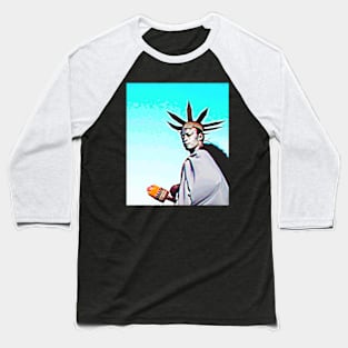 Statue of Liberty Costume New York USA Baseball T-Shirt